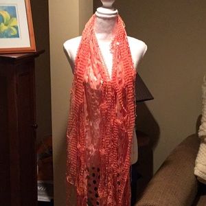 Unique open weave scarf